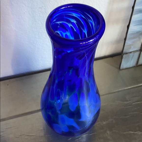 Hand Blown Glass set Colbalt blue GREAT GIFT! - Picture 2 of 5
